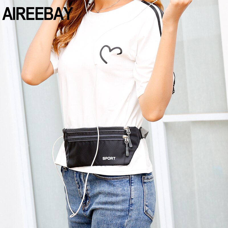 AIREEBAY Mini Fanny Pack For Women Portable Colorful Waist pack Travel Multifunctional Waterproof Phone Belt Bag