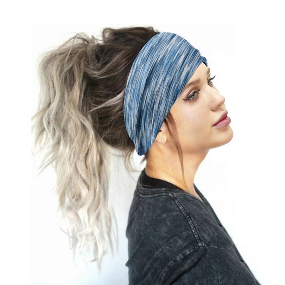 Cinta ancha para el pelo para mujer, diadema elástica para lavado de cara, ropa deportiva para Yoga