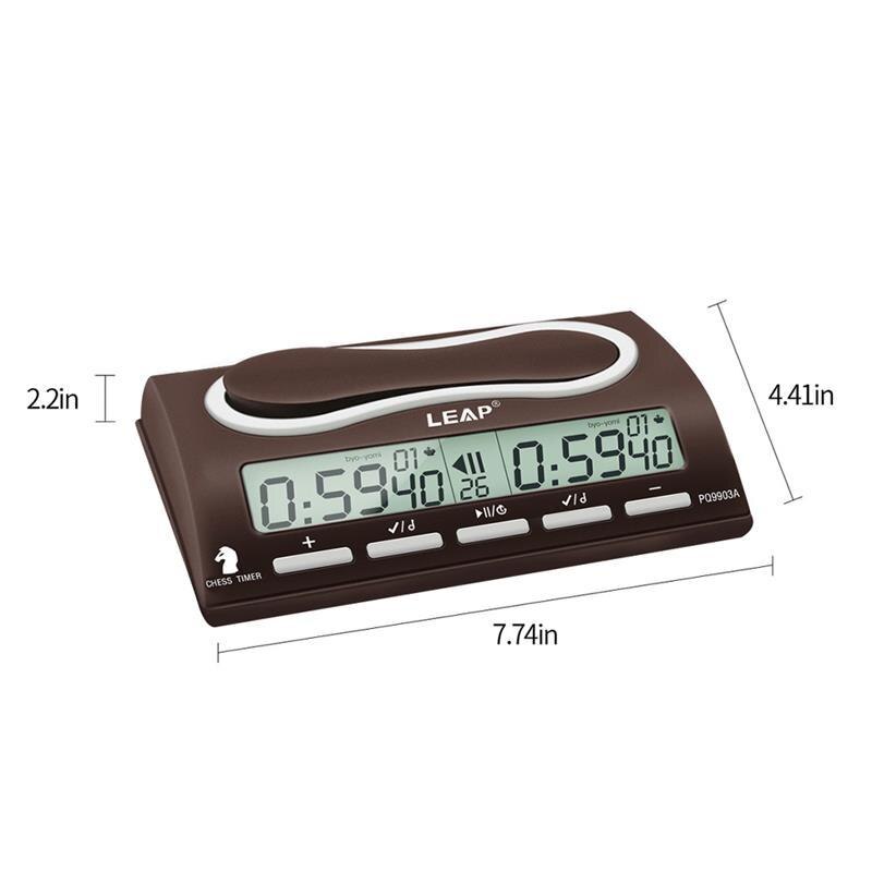 LEAP-Reloj Digital de Ajedrez PQ9903A, Temporizador para juegos de Ajedrez, contador de cuenta hacia arriba