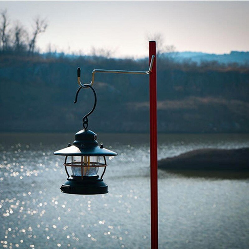 Poteau de lampe pliable en alliage d'aluminium, Camping en plein air randonnée, pêche Portable, support de fixation de la lumière, support de lanterne