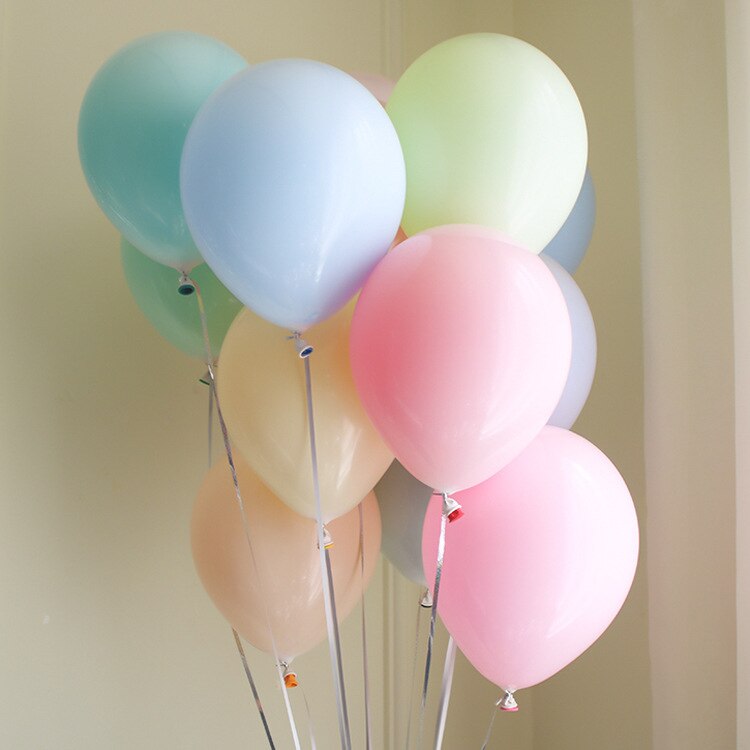 100 stücke 12Zoll Macaron Ballon Hochzeit Ballons Runde geschlecht offenbaren prinzessin geburtstag Party dekorationen freundlicher erwachsene mariage: mischen Farbe / 5 zoll