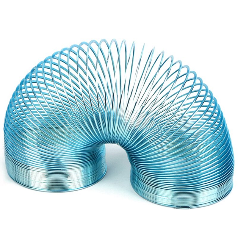 Metal Spring Walking Spring Toy Bulk Metal Coil Spring Toys for Party Stress Relief Small Party Favor: blue