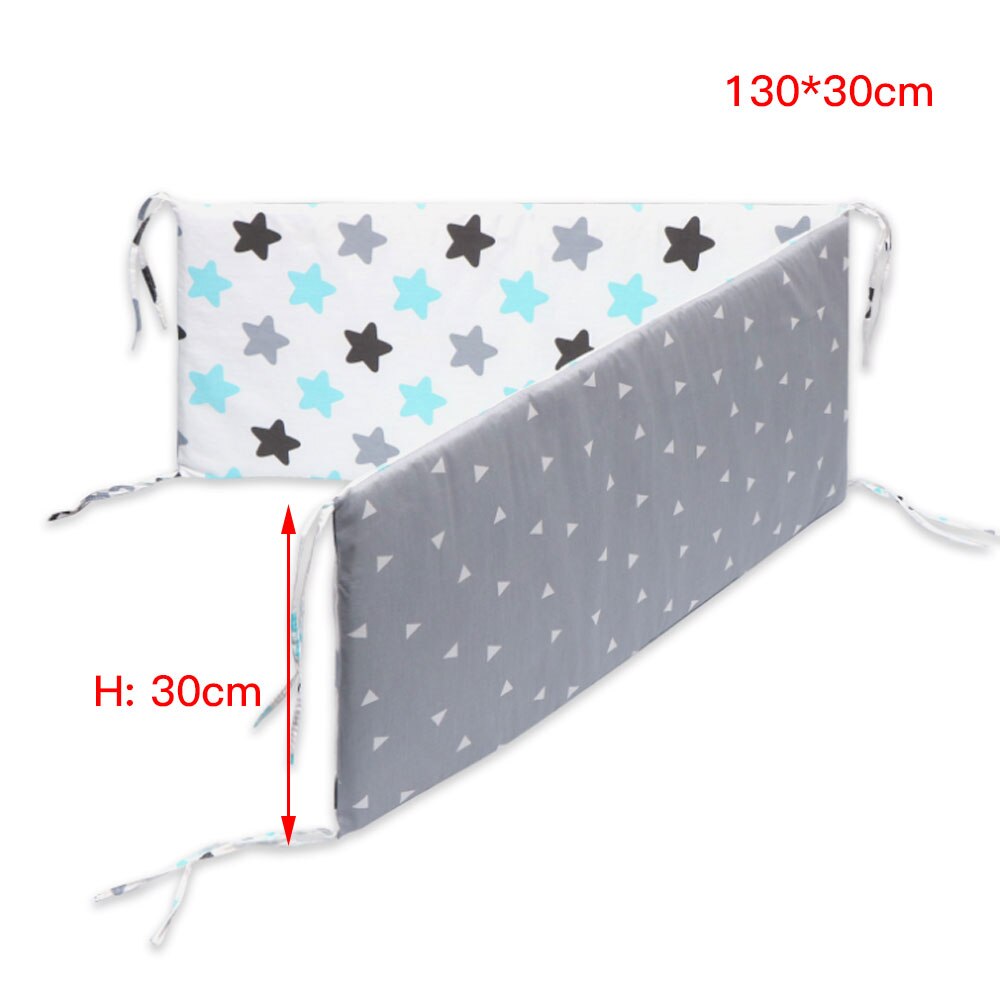 Baby Crib Bumper Breathable Nursery Pads for Standard Cribs Folding Padded Cot Liner for Toddler Security Guards Protector: A5