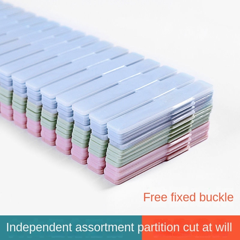 Drawer storage partition partition free combination classification sorting lattice drawer partition baffle organizer