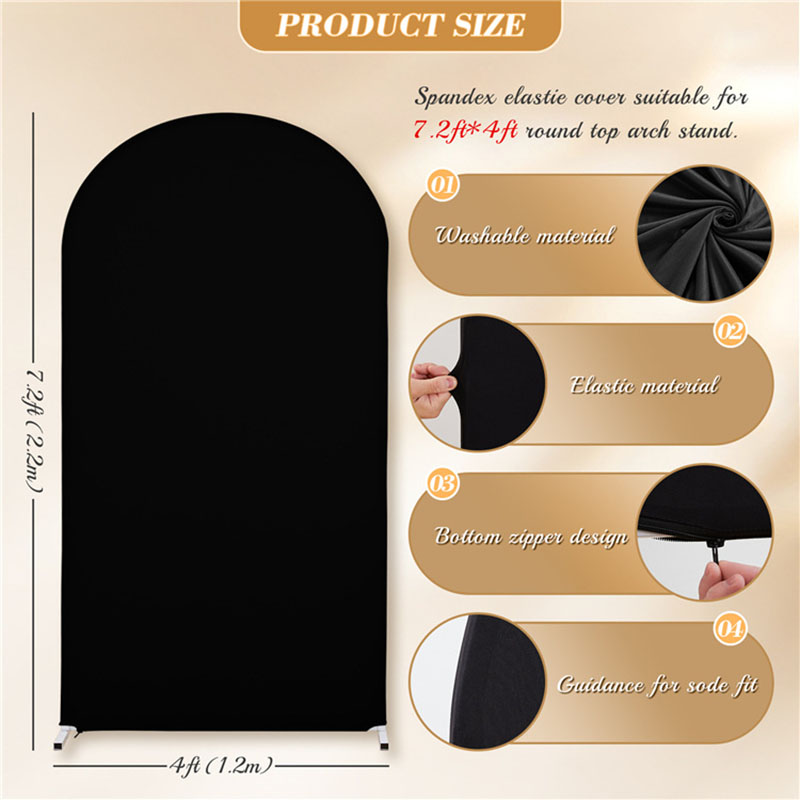 Festival Wedding Arch Cover Elastic Thick Covers for Backdrop Stand Solid Photographic Background Birthday Party Decoration