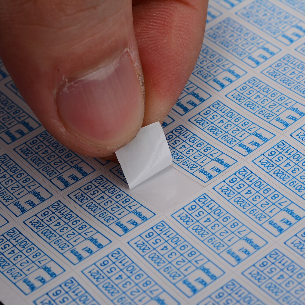 600 stuks garantie stickers  - 2022 jaar garantie vervalt bij beschadiging bescherming beveiligingslabel sticker zegel versnipperd papier