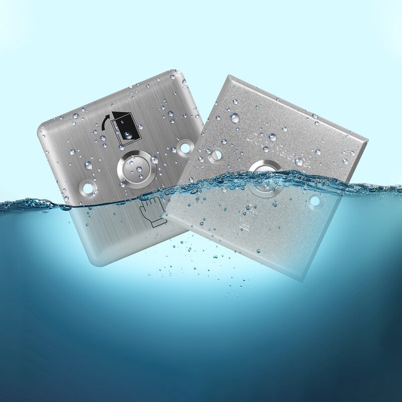 Waterproof Stainless Steel Exit Button Push Switch Door Sensor Opener Release For Lock Access Control Home Security Protection