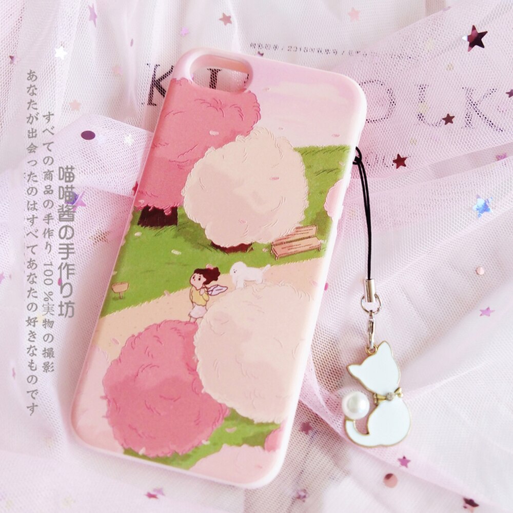Śliczne japoński kot inteligentny telefon pasek smycze dla IPhone/Samsung/Xiaomi/Huawei telefon komórkowy pasek klucz powiesić liny telefon urok wystrój: only the cat strap