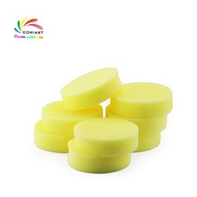 2 st runda syntetiska konstnärsborstar svampar polymerlera verktyg & målning fylla på vattenlera keramik svamp hantverk våta svampar