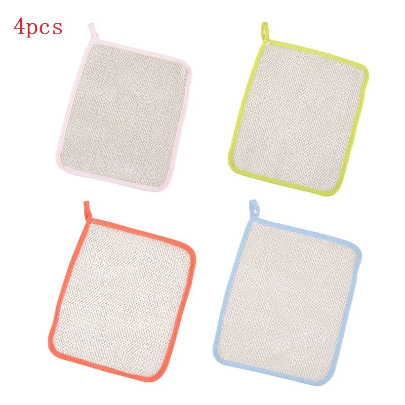 1Pc Exfoliërende Nylon Dubbele Laag Bad Doek Zeep Cleanser Schuimende Gezicht Handdoek: Mix 4PCS