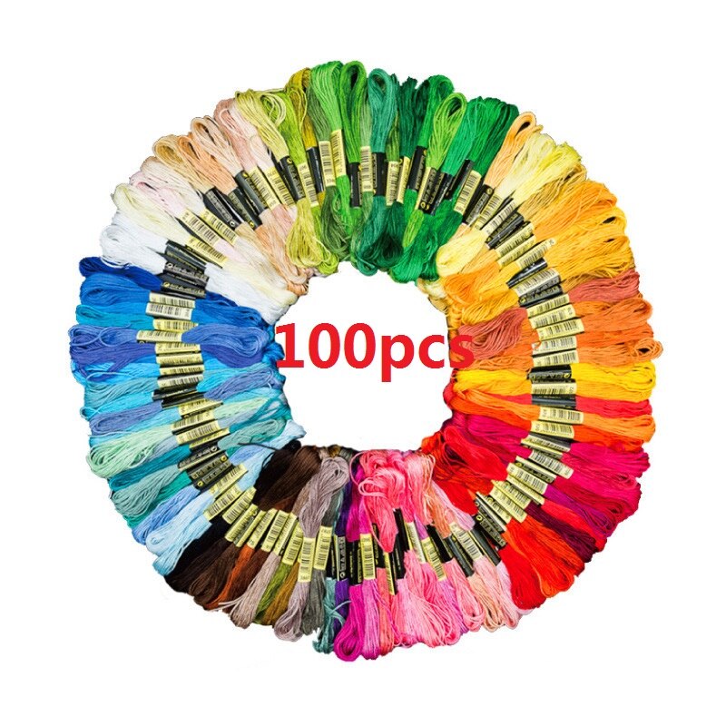 Anchor Similar dmcs embroidery floss Cross Stitch Cotton Embroidery Thread Floss Sewing Skeins Craft Silk Line Branch Threads: 100 Colors