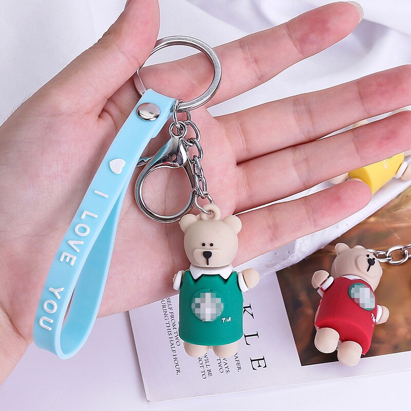 Koreaanse Stijl Shi Shang Xing Bar Beer Sleutelhanger Pvc Zacht Rubber Accessoires Mannen En Vrouwen Tas Koppels Creatieve Opknoping decoratie