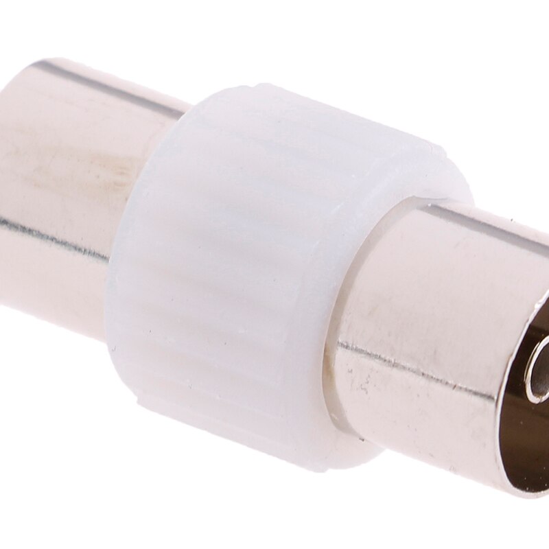 2 stk hun til hun antenner tv stik jack rf koaksial adapter