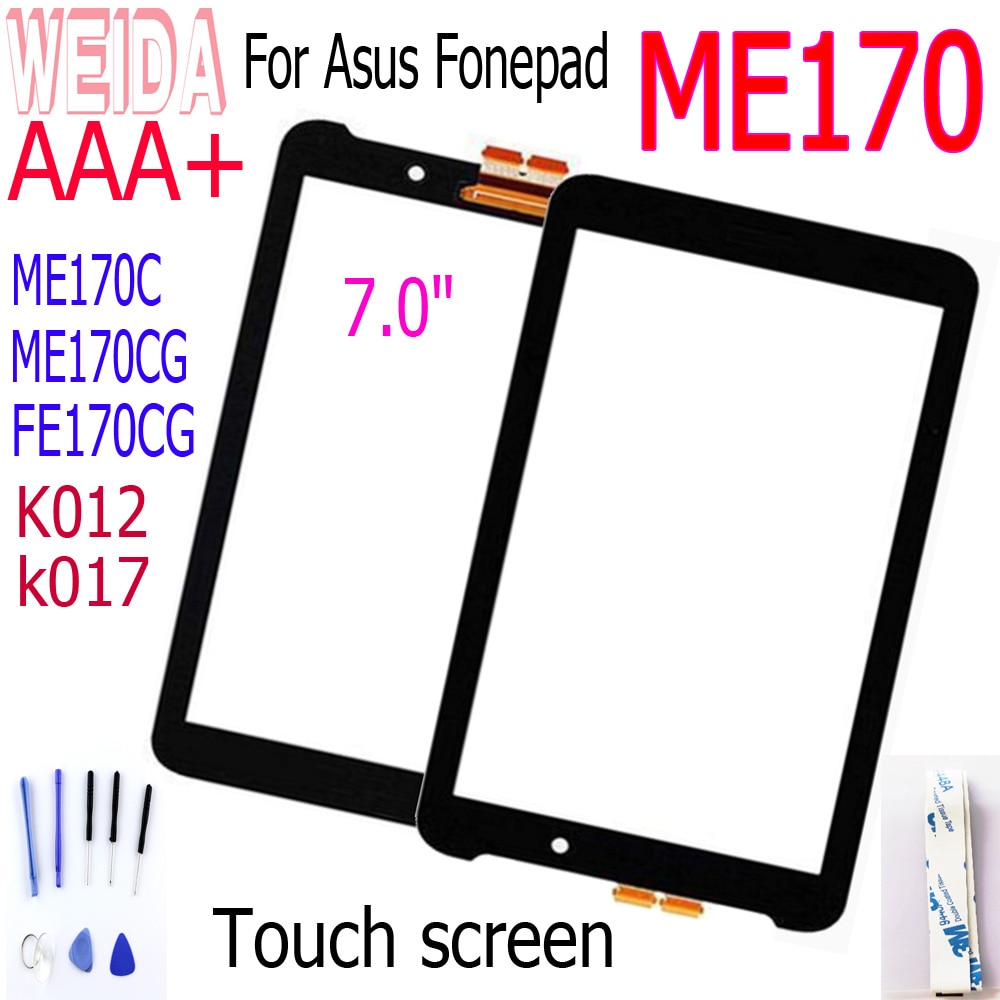7'' For Asus Fonepad 7 Memo Pad 7 ME170C FE170CG ME170 Touch Screen Digitizer for ME170CG k012 K017 Touch Panel Replacement