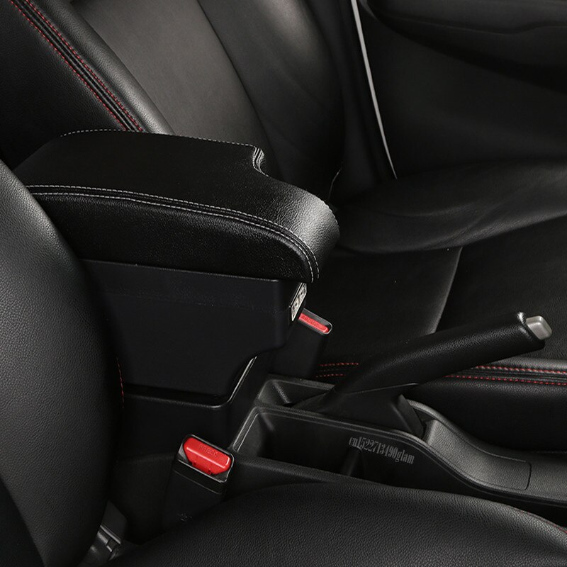 Voor toyota urban cruiser armsteun box universele auto middenconsole modificatie accessoires dubbel verhoogd met usb