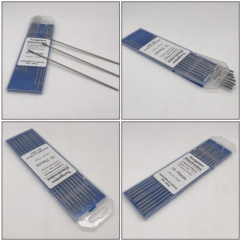 1 Pack Ground Finish Durable Ceriated WT20 Welding Electrode for Arc Welding