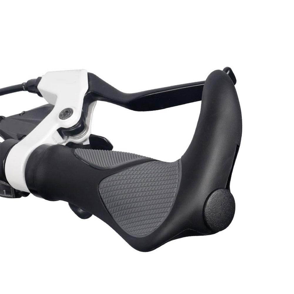 Poignées de vélo corne en caoutchouc forme confort ergonomie poignée de guidon antidérapante pour vtt BMX cyclisme