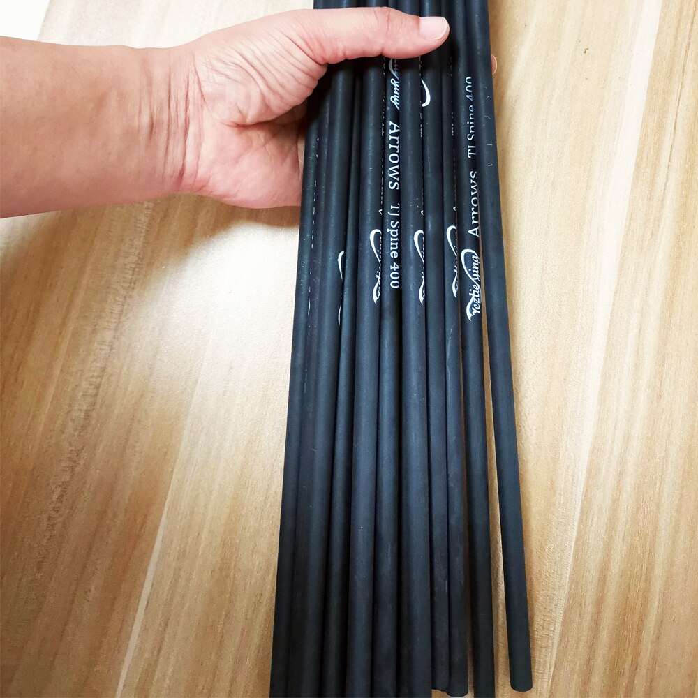 12PCS / 30 PCS Archery Accessories Arrow Shafts Spine 400 Carbon Arrows shaft for Crossbows Bolts DIY