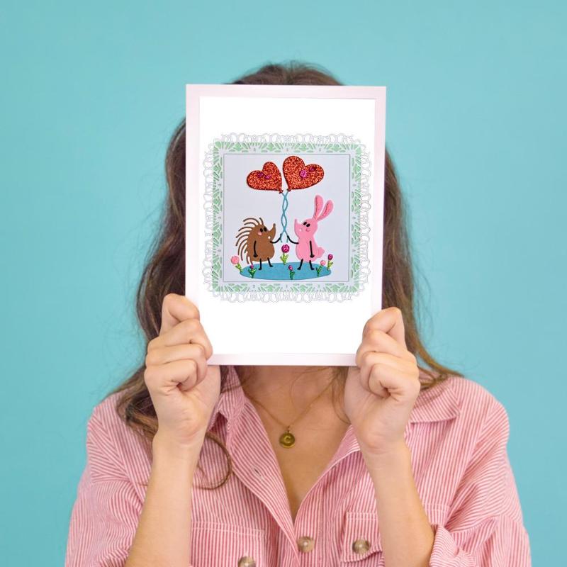NEUE Liebe Igel Handwerk Metall Schneiden Stirbt Dekoration Sammelalbum für DIY Scrapbooking Geburtstag Hochzeit Gruß Karte, Der