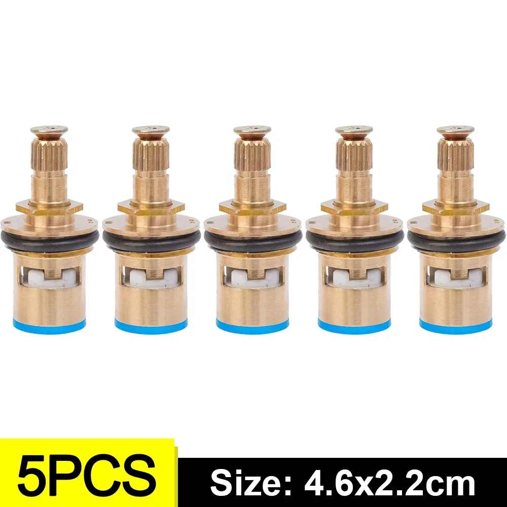 10/1pcs Faucet Valves Replacement Universal Tap Valve Brass Cartridge Faucet Inner Valve For Household Bathroom Kitchen Supplies: Burgundy