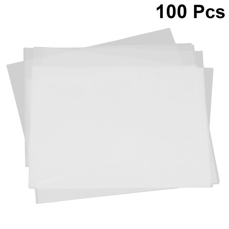 100 Stuks Transfer Papier Zwavelzuur Tracing Papers Kalligrafie Kopieerpapier Voor Diy Techniek Tekening Schilderen Schrijven Levert