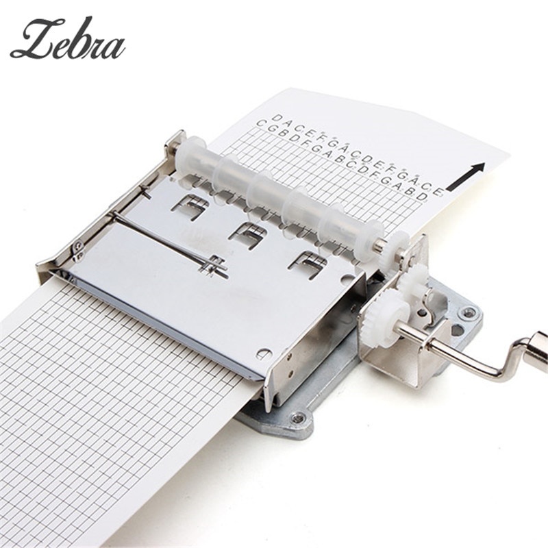 Zebra 66 x 7.1cm 30 toner spilledåse strimler blank spilledåse håndpapir tape strimler musikdele tilbehør til gør-det-selv spilledåse