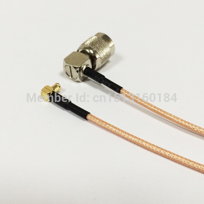Modem Coaxial Cable TNC Male Plug Right Angle To MCX Male Right Angle Connector RG316 Cable Pigtail 15CM 6" Adapter