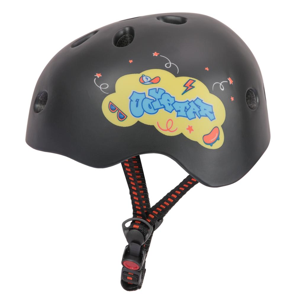 Børn hjelm cykel ultralet 3-6 år børns beskyttelsesudstyr piger cykel ridehjelm børn cykel casco ciclismo cap: Sort / S