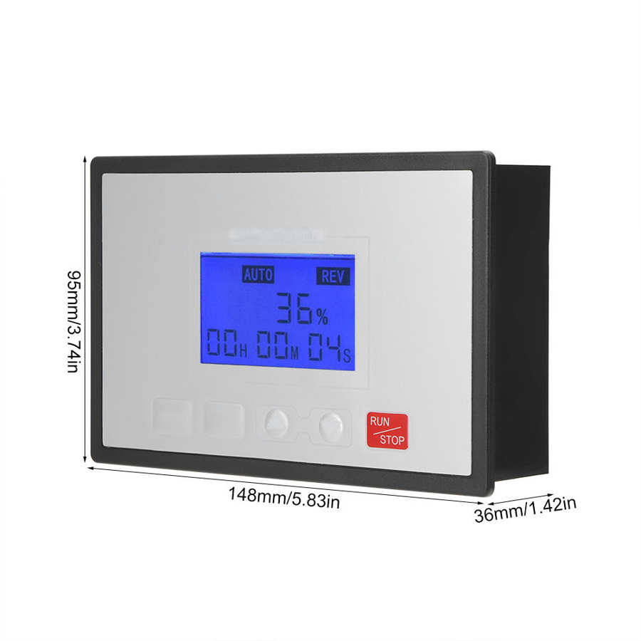 DC Motor Speed Controller 60A 10-55V DC Brush Motor Speed Controller Digital LCD Slow Run/Stop Timer Reversible