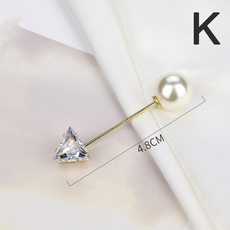Broches de Cuentas grandes para ropa de mujer, Pin de solapa de perlas, broche de vestido, pines, insignia, accesorios, barato, novedad: K