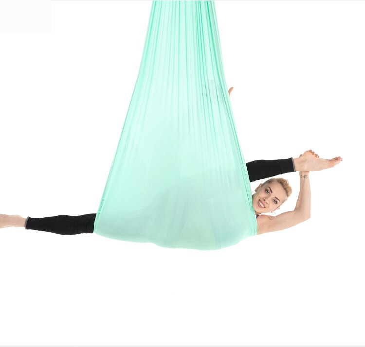 Aerial Yoga Hammock Premium Aerial Silk Yoga Swing Antigravity Yoga: Light Green