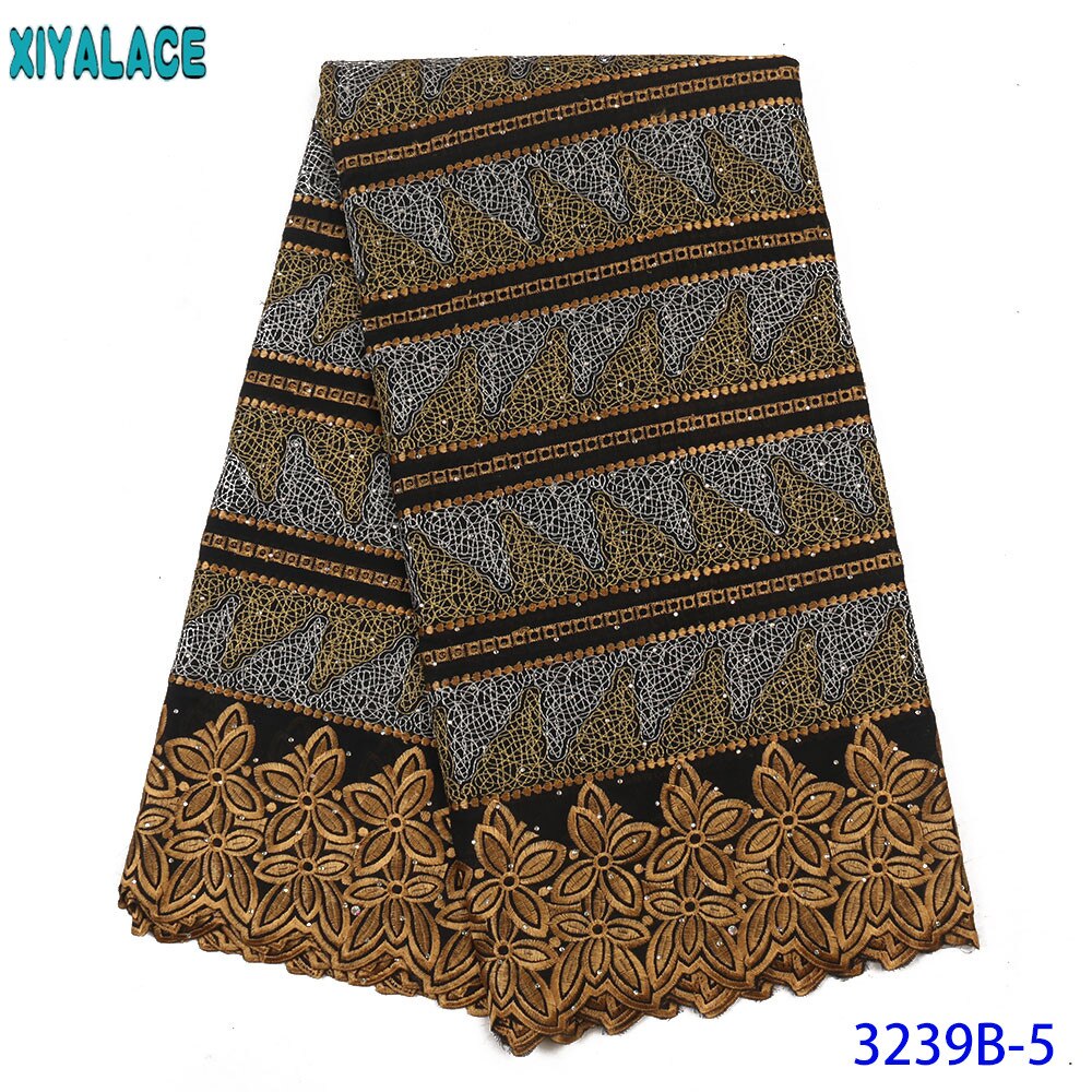 African Dry Cotton Lace Fabrics Embroidery Lace Swiss Voile Lace Stone Swiss Voile Lace In Switzerland KS3239B
