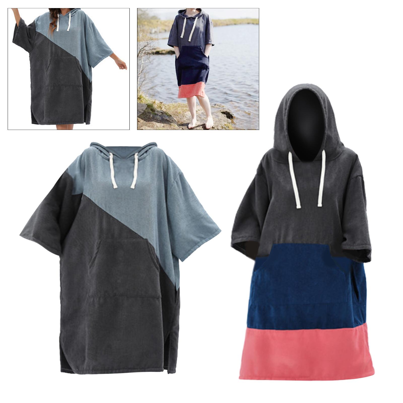 Lightweight Beach Surf Poncho Women Men Quick Dry Changing Robe Water Park