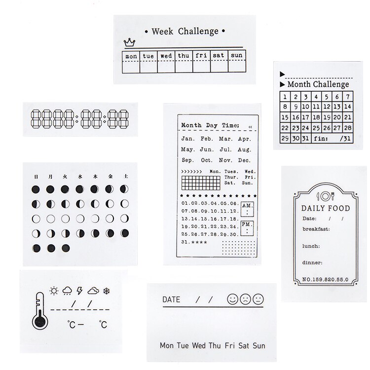 Vintage Time Planner Rubber stamp Daily/Memo/Record/List Decoration stamp for scrapbooking stationery Craft standard stamp