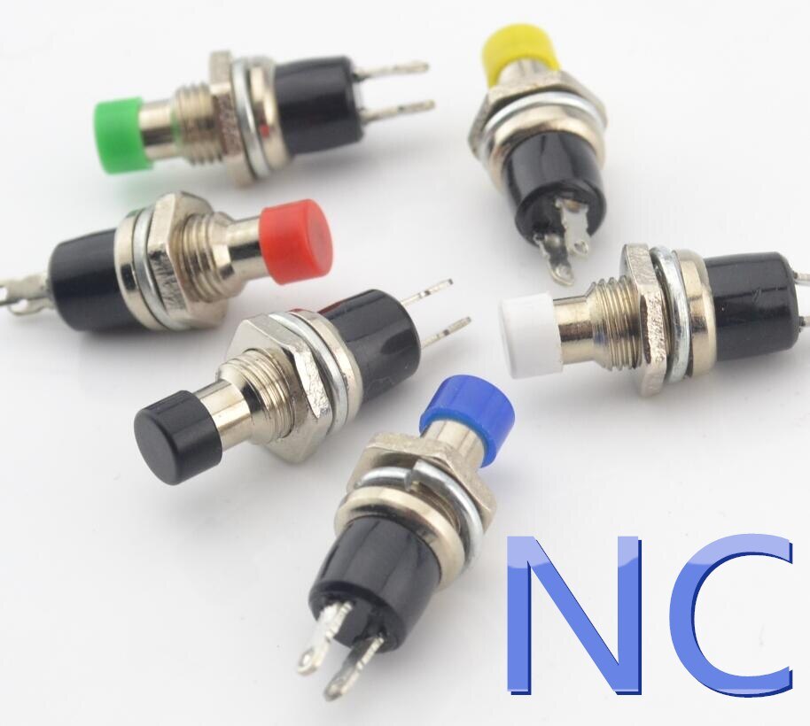6pcs 7mm normally closed nc momentary push button grandado