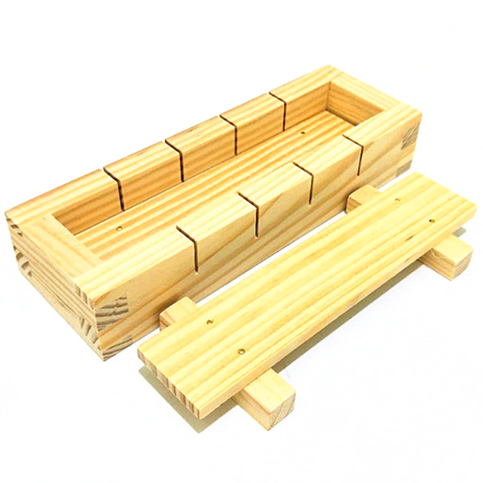 Bamboo Wooden Rectangular Sushi Press Mold Box Sushi Making Kit DIY Sushi Rice Roller Molds Sushi Kitchen Making Tools