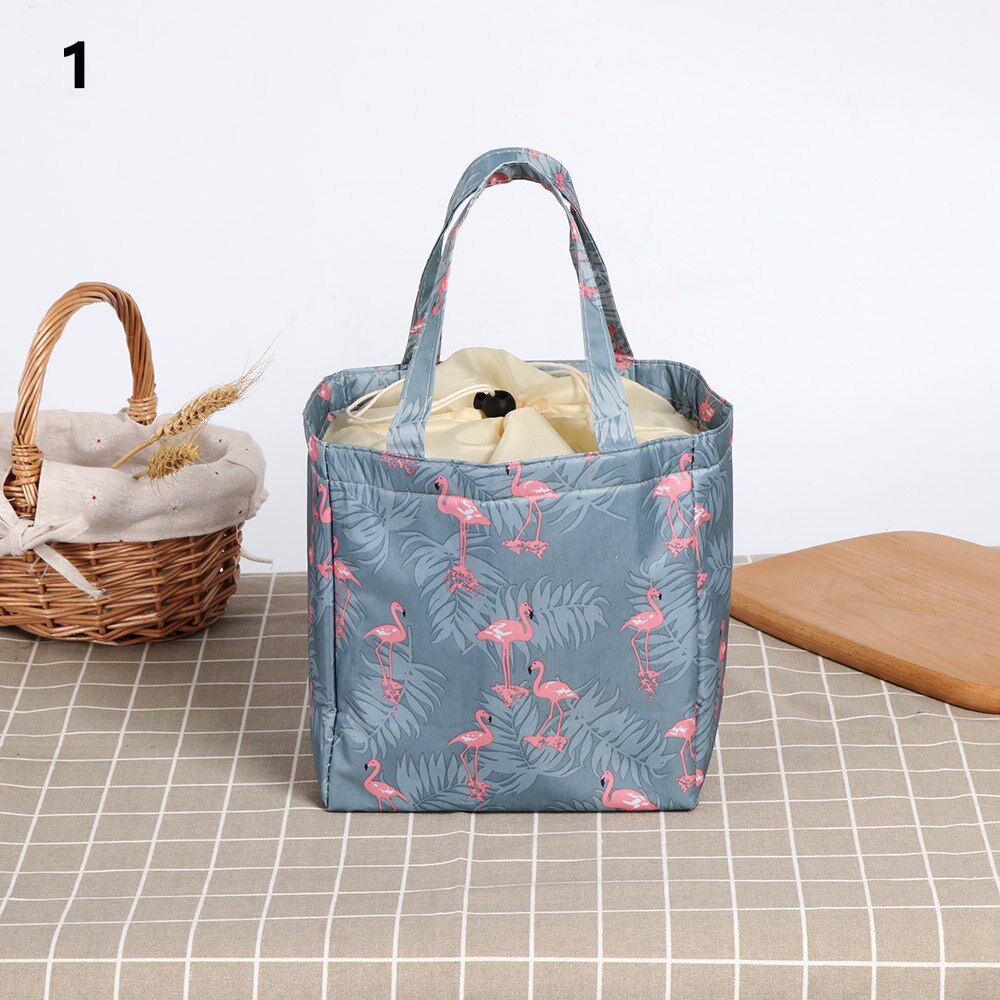 1 pc Leisure Verse Isolatie Koude Balen Thermische Oxford Lunch Tas Waterdichte Handige Leisure Tas Leuke Flamingo Cuctas Tote: 1