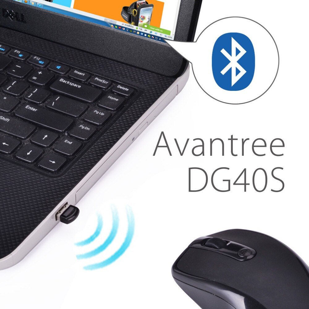 Avantree DG40S USB Bluetooth 4.0 Adapter Dongle for PC Laptop Computer Desktop Stereo Music, Skype Call, Keyboard, Mouse