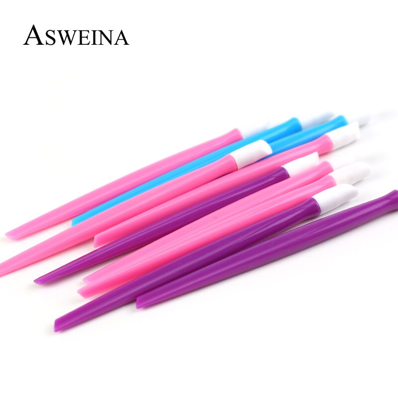 10pcs Cute Plastic Nail Cuticle Pusher Hight Nail Stickers Pushers Manicure Nail Tools For Girls