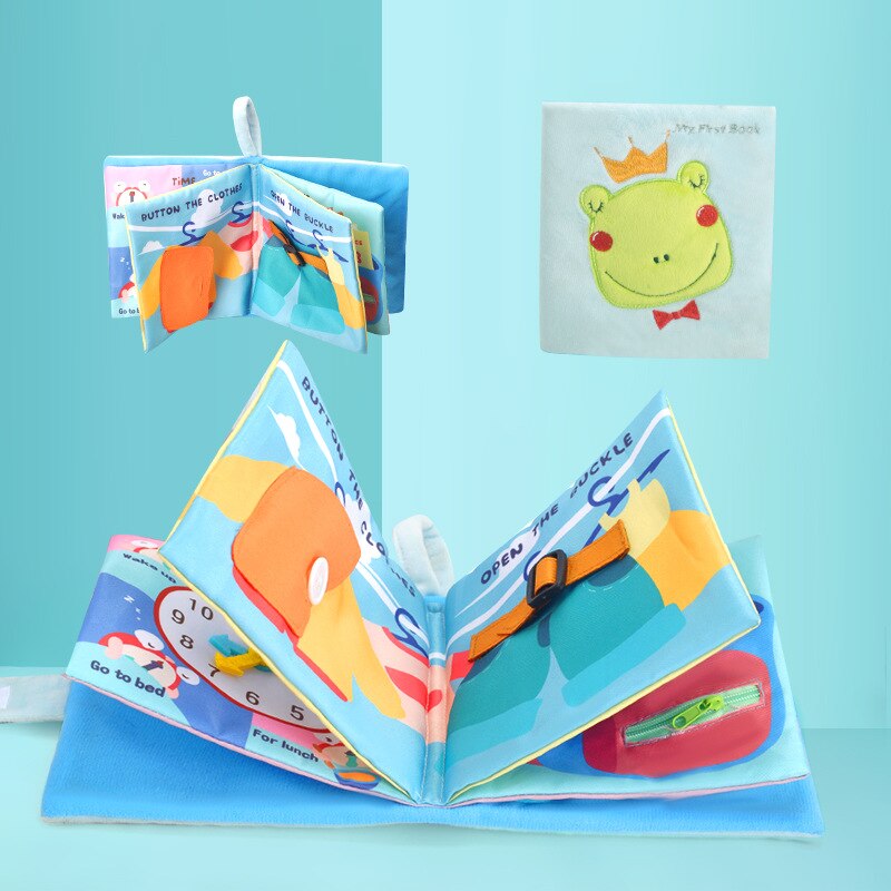 Baby Speelgoed Baby Baby Boek Vroege Ontwikkeling 3D Doek Boeken Voor Kinderen Leren Onderwijs Activiteit Drie-Dimensionale Tekening Boeken