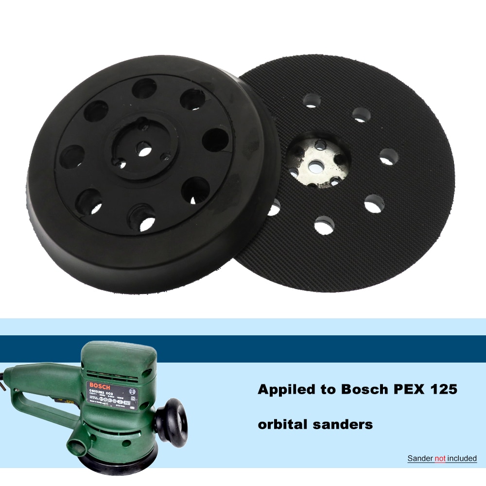 Placa de respaldo para lijadora, repuesto de gancho y bucle de 5 pulgadas y 9 agujeros, almohadilla de lijado de 125MM para herramientas eléctricas abrasivas RS032 y RS031