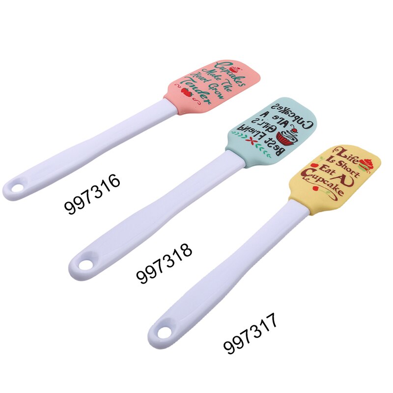 Silicone Spatula Set Food-grade Kitchen Spatulas Heat-resistant Cooking Spatula With Pretty Printing