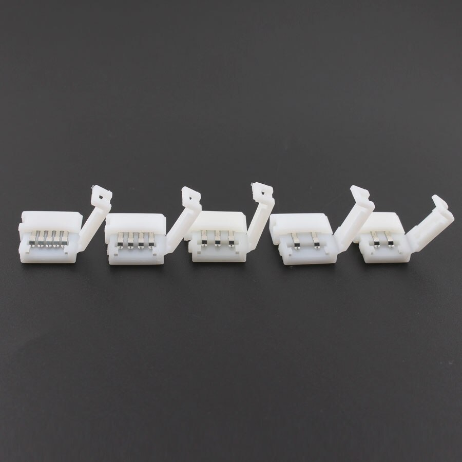 DC 5V 12V 24V LED Strip connector 2pin 3pin 4pin 5Pin Connector Enkele RGB Led strip Connector voor 2835 5050 RGB RGBW LED Strip