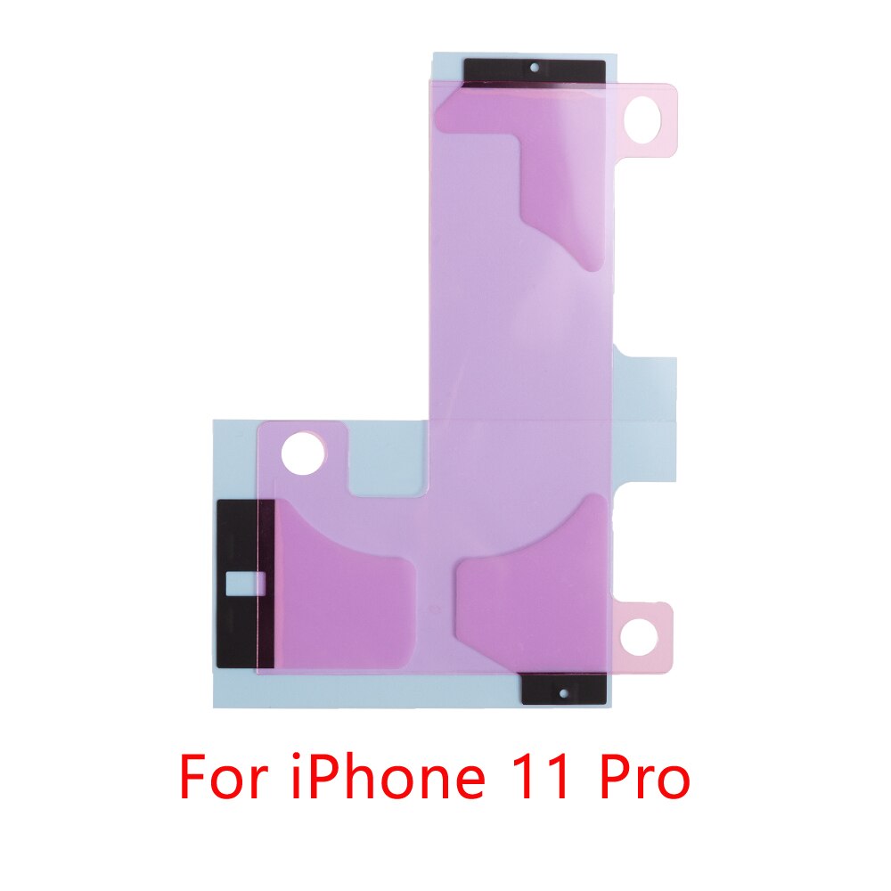 10 stk / lot batteri klistermærke til iphone 11 pro max tape dobbeltklæbende klæbebåndssidet udskiftningsdele: Til iphone 11 pro
