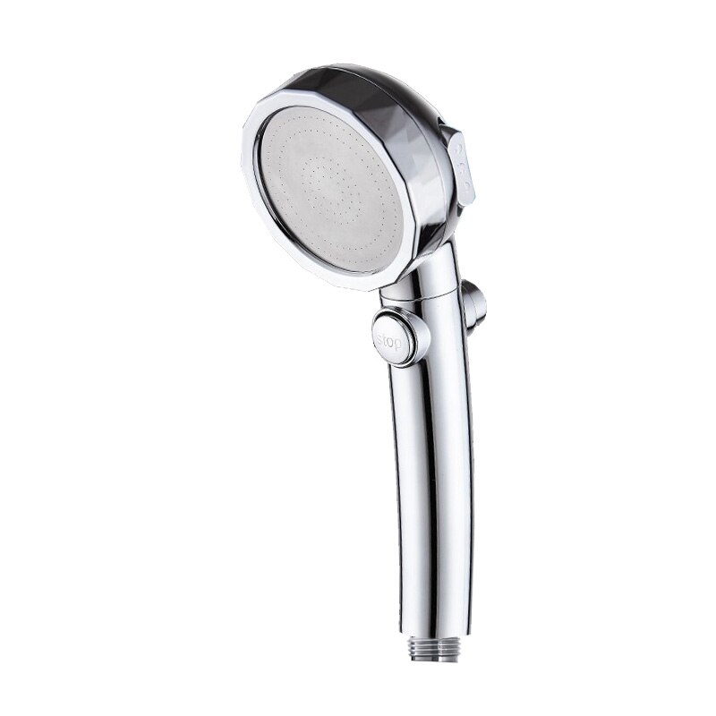 Zhangji Spa Stop Knop Douchekop Hoge Druk Regenval Water Saving Switch Button Spray Nozzle Voor Badkamer Accessoires: Default Title