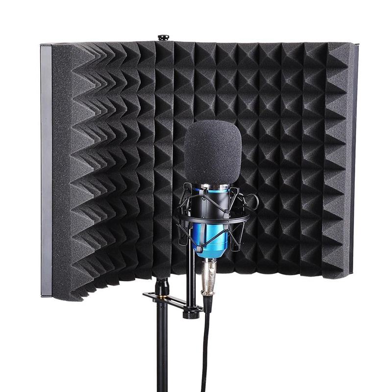 ABSF Studio Microphone Isolation Shield Acoustic Recording Sound Absorber Foam Panel
