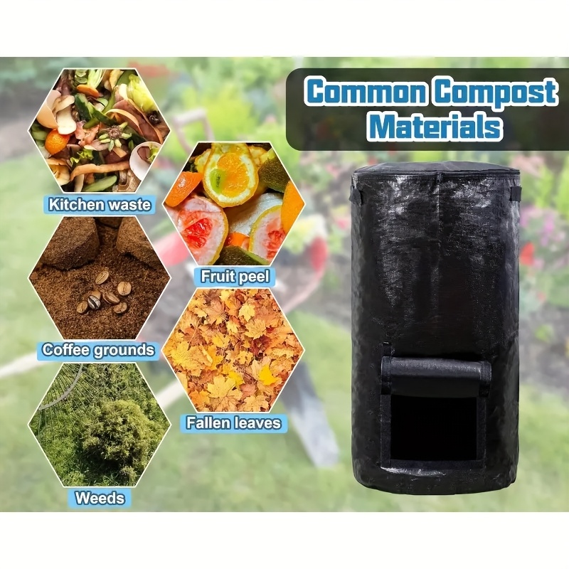 Compostbak voor buiten, herbruikbare vuilniszak, compostzak voor zelfgemaakte voedingsbodem