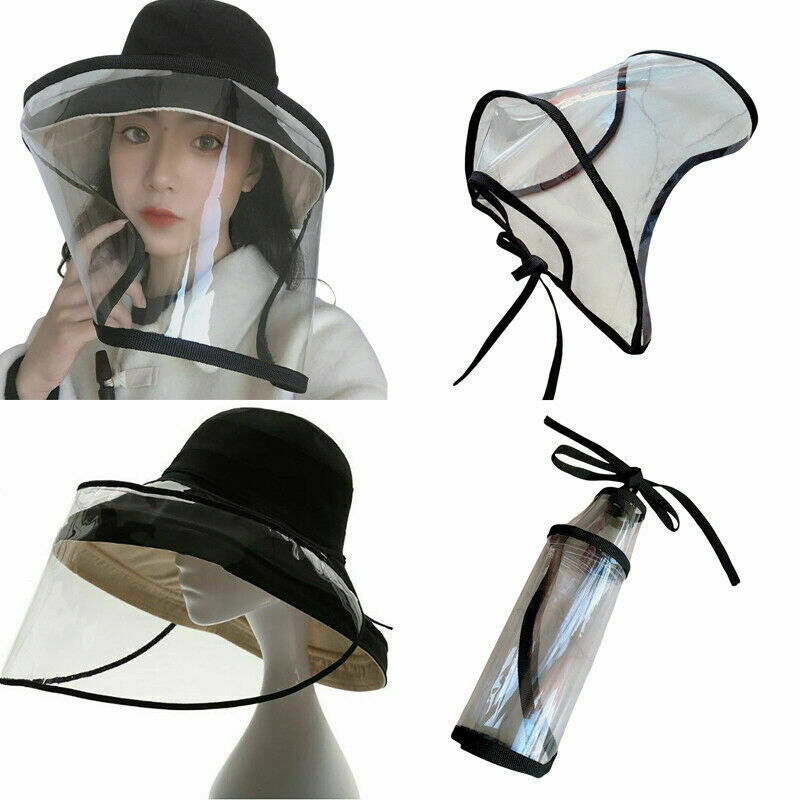 A Adjustable Anti Droplet Full Face Covering Cap Protective Cover Shield Bandage Hats Caps