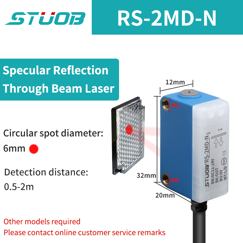 Background Suppression Infrared Photoelectric Sensor，Diffuse reflection, reflected light, lens reflection，30cm-2M，NO and NC，NPN: 4XL / GRAY