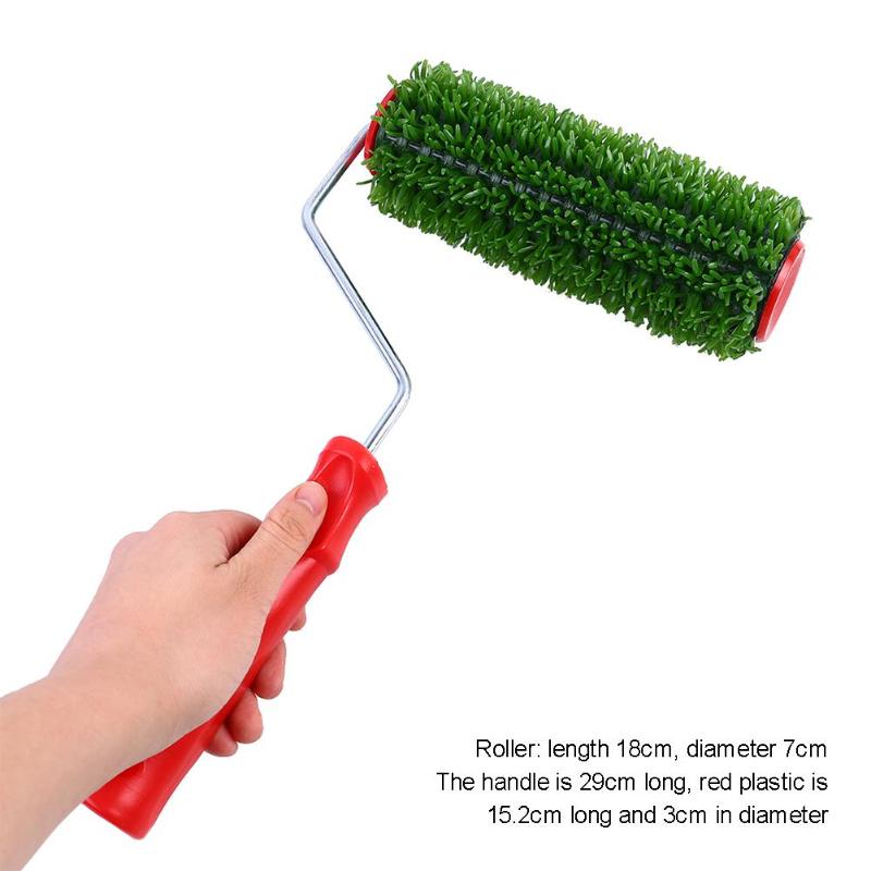 Muur Embossing Roller Borstels Schilderen Roller met Handvat DIY Korrelen Verf Patroon Supplies voor Home Muren Decoratie